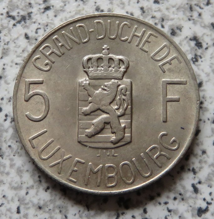  Luxemburg 5 Francs 1962   