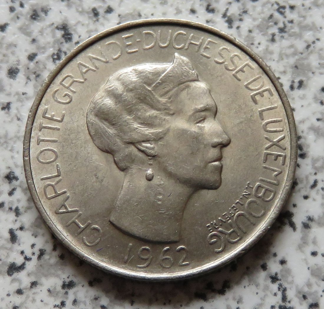  Luxemburg 5 Francs 1962, besser   