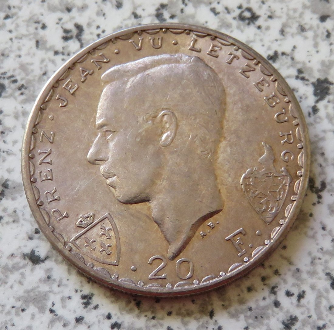  Luxemburg 20 Francs 1946   