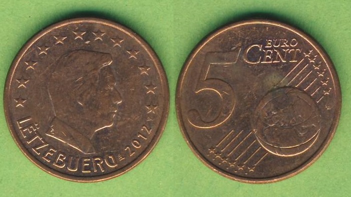  Luxemburg 5 Cent 2012   