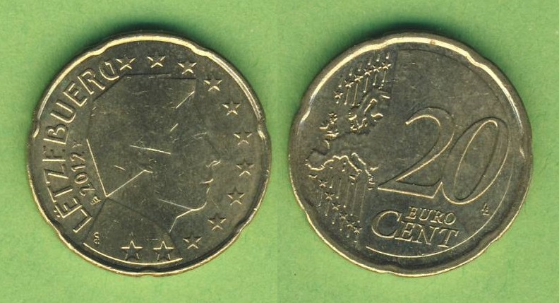  Luxemburg 20 Cent 2012   