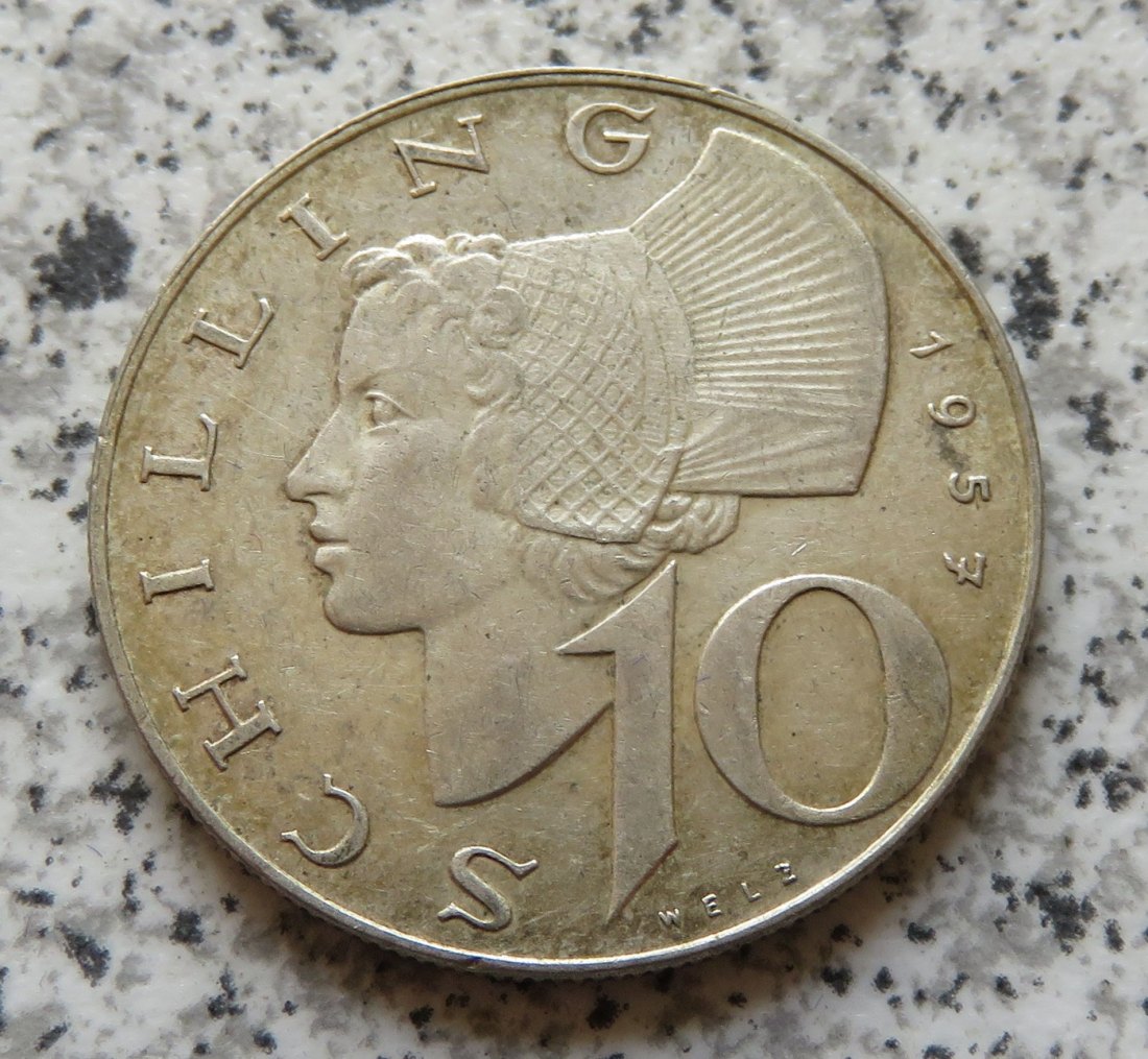  Österreich 10 Schilling 1957   