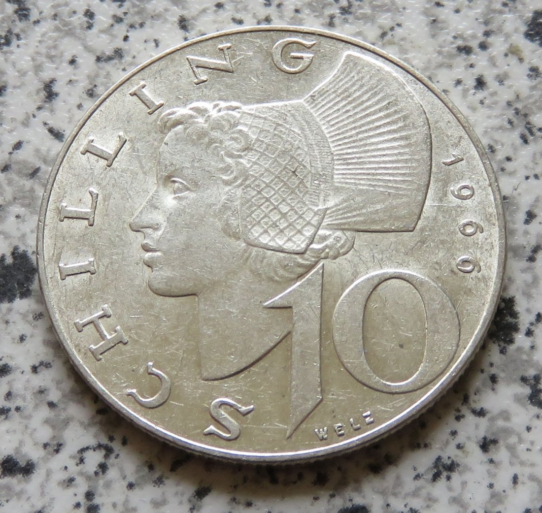  Österreich 10 Schilling 1966   