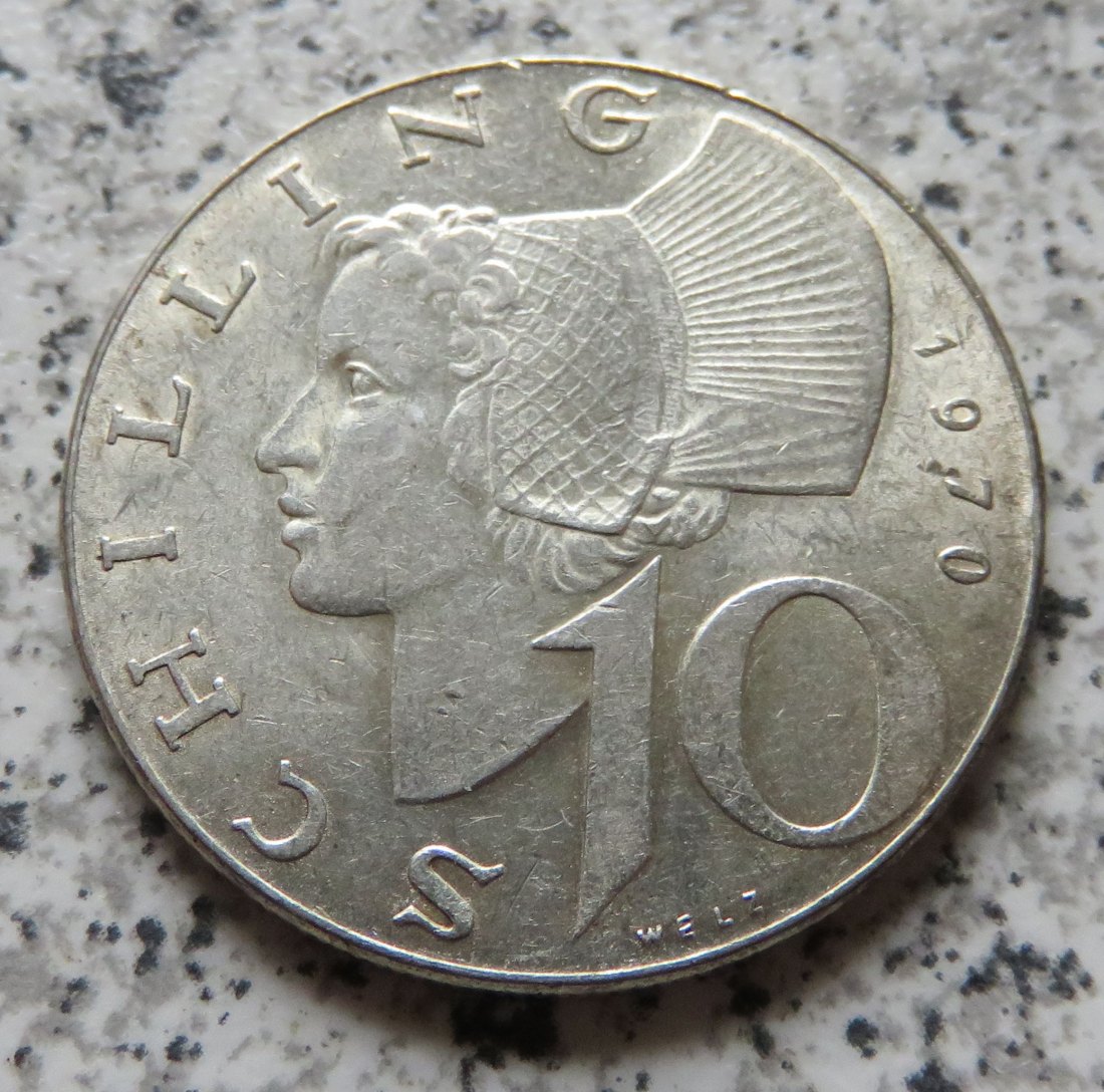  Österreich 10 Schilling 1970   