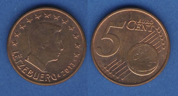  Luxemburg 5 Cent 2013   