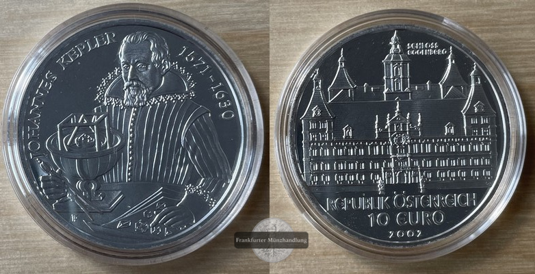  Österreich, 10 Euro 2002   Schloss Eggenberg  FM-Frankfurt  Feinsilber: 16g   