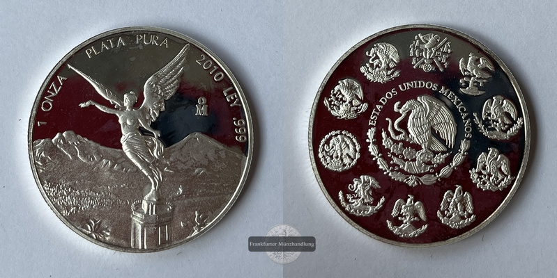  Mexico 1 Onza Libertad Plata Pura 2010 KM#639  FM-Frankfurt   Feinsilber: 31,06   