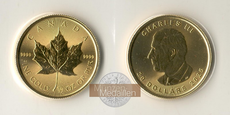 Kanada MM-Frankfurt Feingold: 15,55g 20 Dollar (Maple Leaf) 2025 