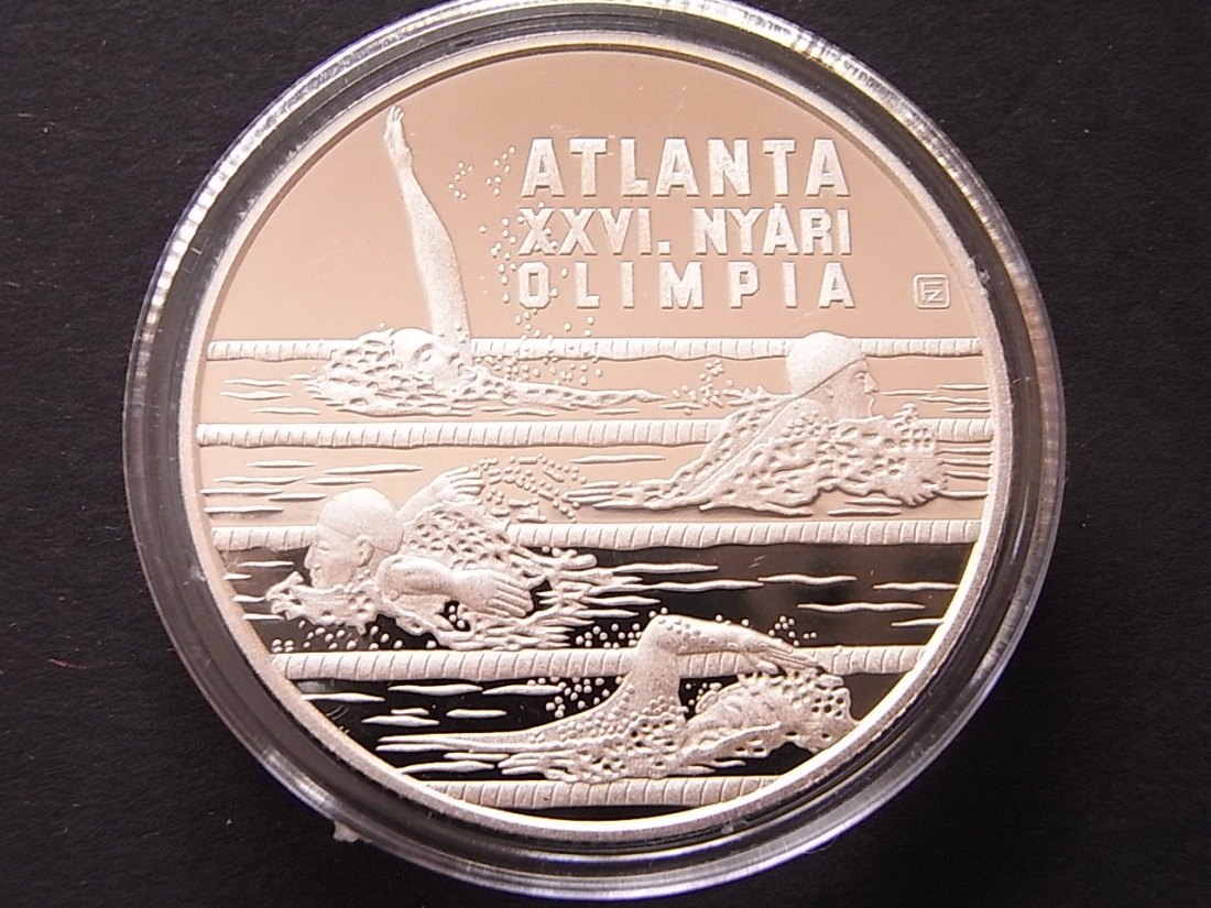  Ungarn 1000 Forint Olympia Atlanta 1994 Silber 31,68gr. Unze   