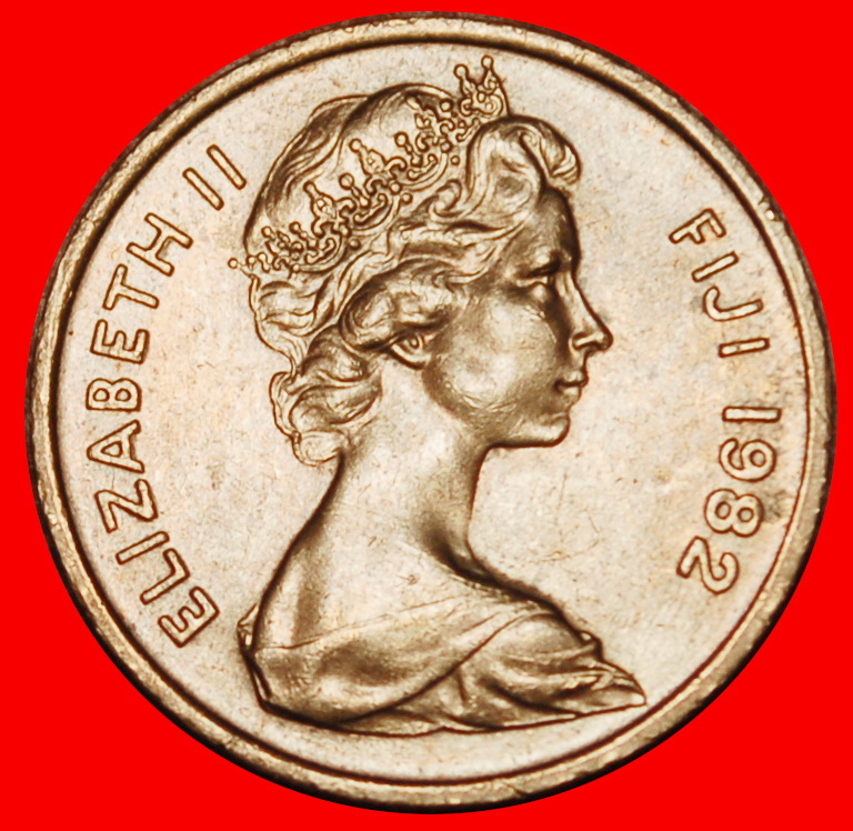  Ⰶ AUSTRALIA (1969-1985):FIJI★1 CENT 1982! ELIZABETH II (1953-2022) DISCOVERY★LOW START ★ NO RESERVE!   