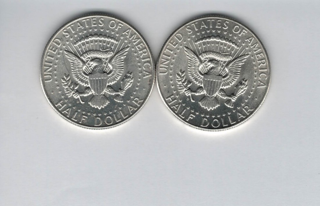  1/2 Dollar 1964 half Kennedy silber 900/á 11,25g fein USA Spittalgold9800 (5095   