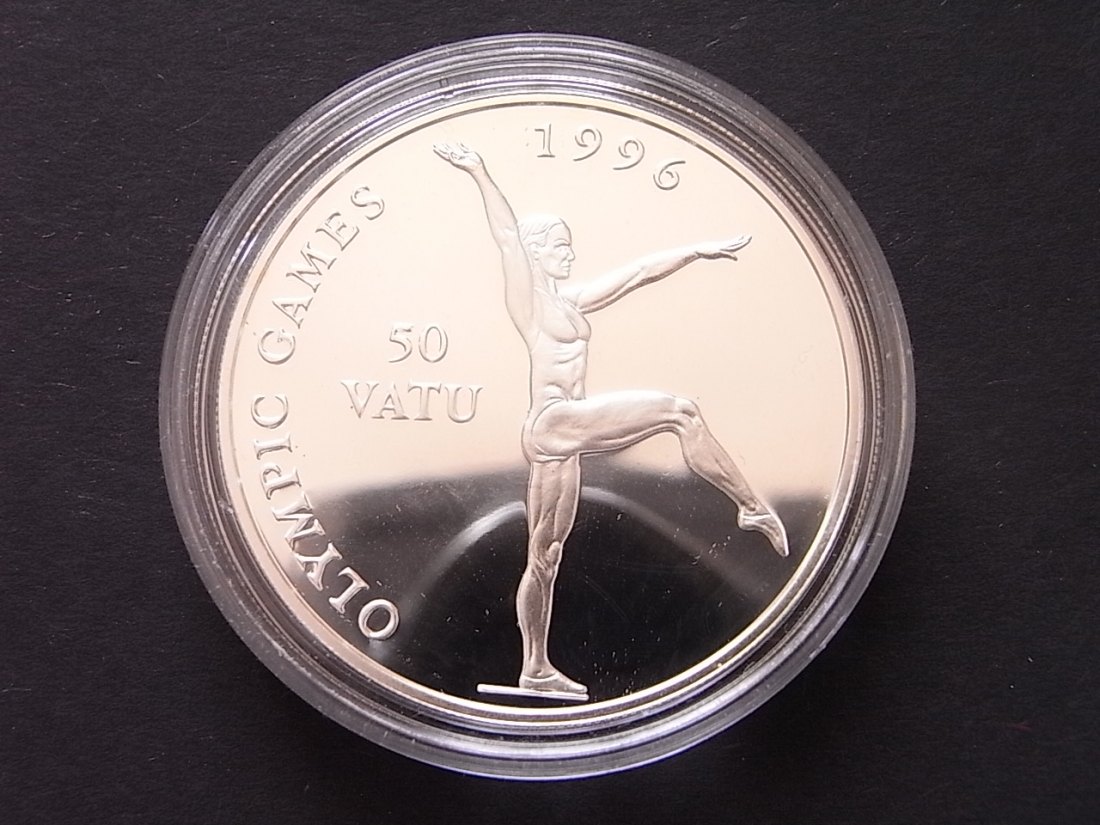  Vanuatu 50 Vatu 1996 31,73gramm Unze Silber Proof   