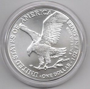  USA 1 Dollar 2021 Silver Eagle Neues Motiv 1 Oz Silber 31,1 g   