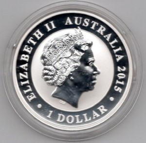  Australien 1 Dollar 2015 Kookaburra (Anniversary 1990 – 2015) 1 Oz Silber 31,1 g   