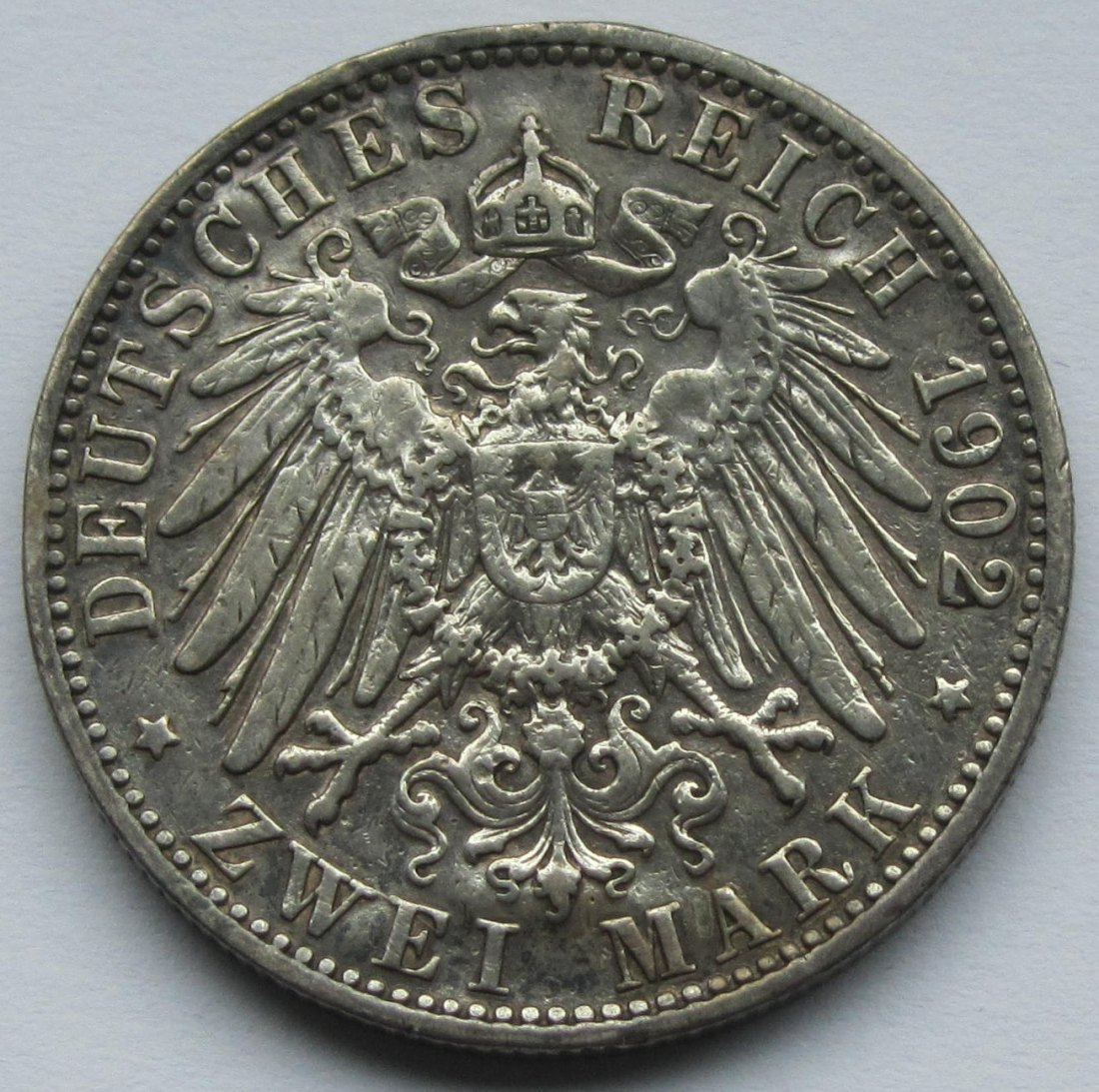  Kaiserreich: Baden, 2 Mark Thronjubiläum (Jaeger 30), 1902   