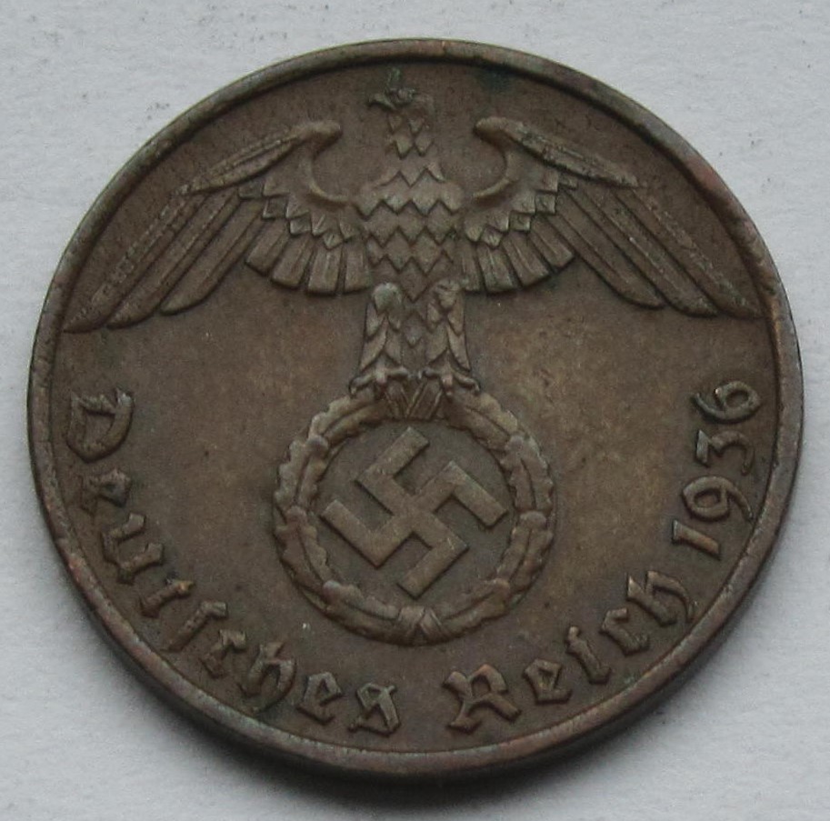  Deutsches Reich: 1 Pfennig 1936 G   