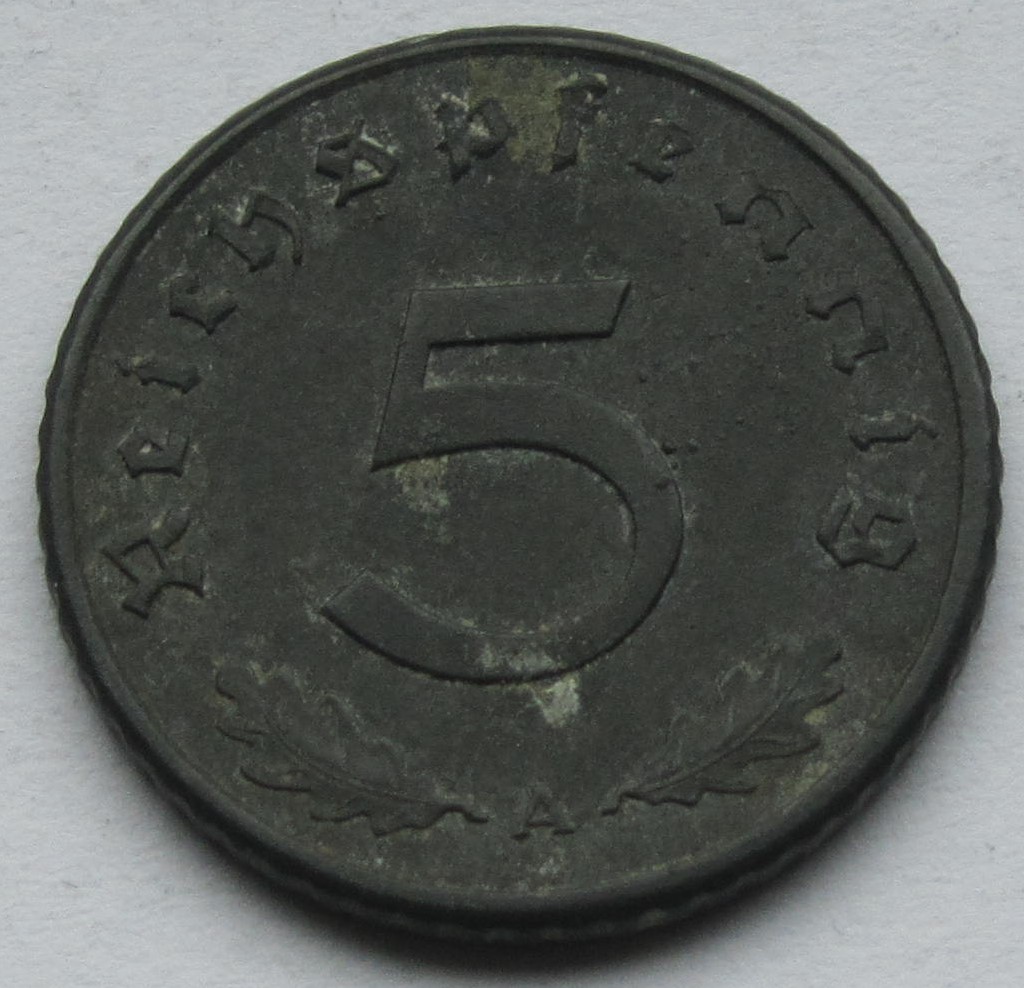  Deutsches Reich: 5 Pfennig 1944 A   