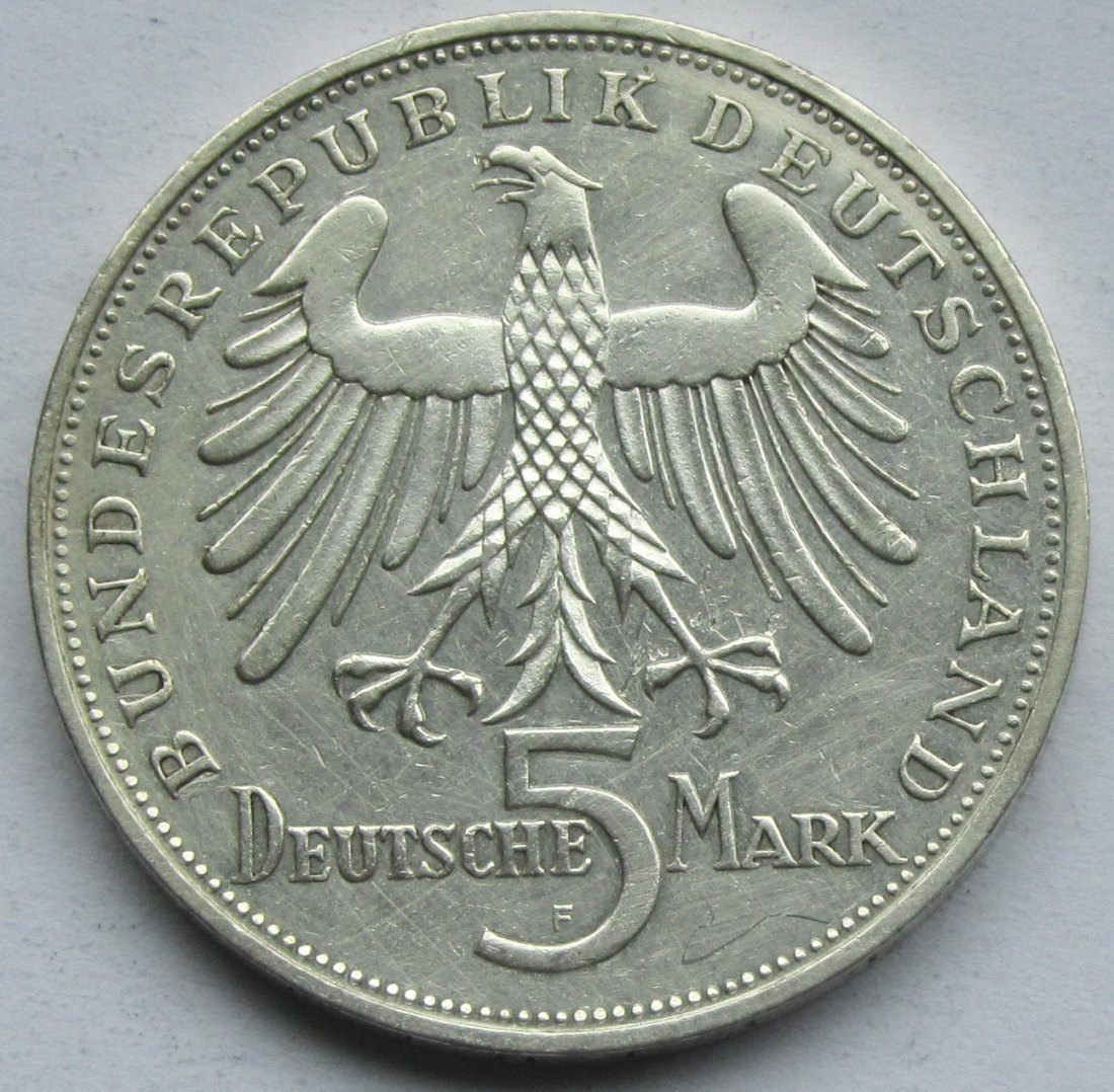  Deutschland: 5 DM Schiller 1955   