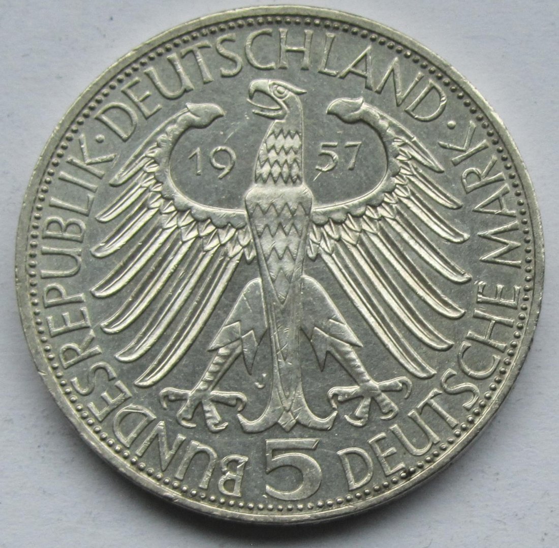  Deutschland: 5 DM Eichendorff 1957   