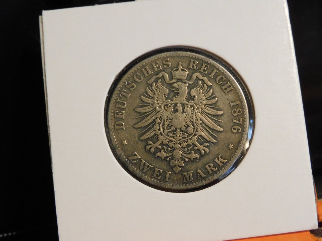  GERMANY 2 MARK 1876 BADEN.GRADE-PLEASE SEE PHOTOS.   