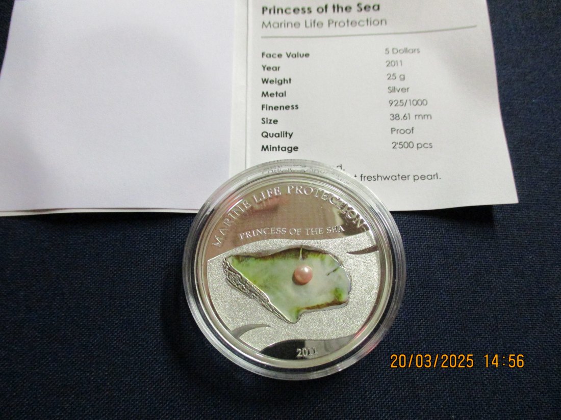  5 Dollars 2011 Palau Mystery of the Sea Silber 925er /1100752   