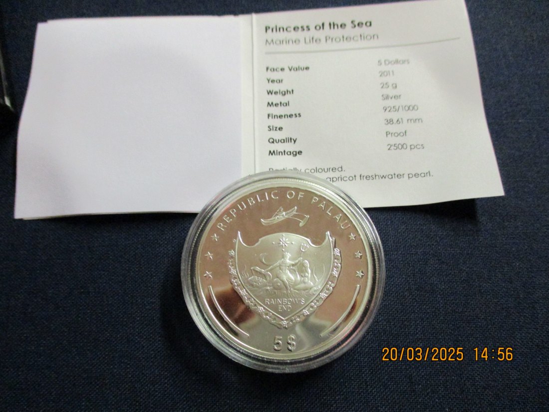  5 Dollars 2011 Palau Mystery of the Sea Silber 925er /1100752   