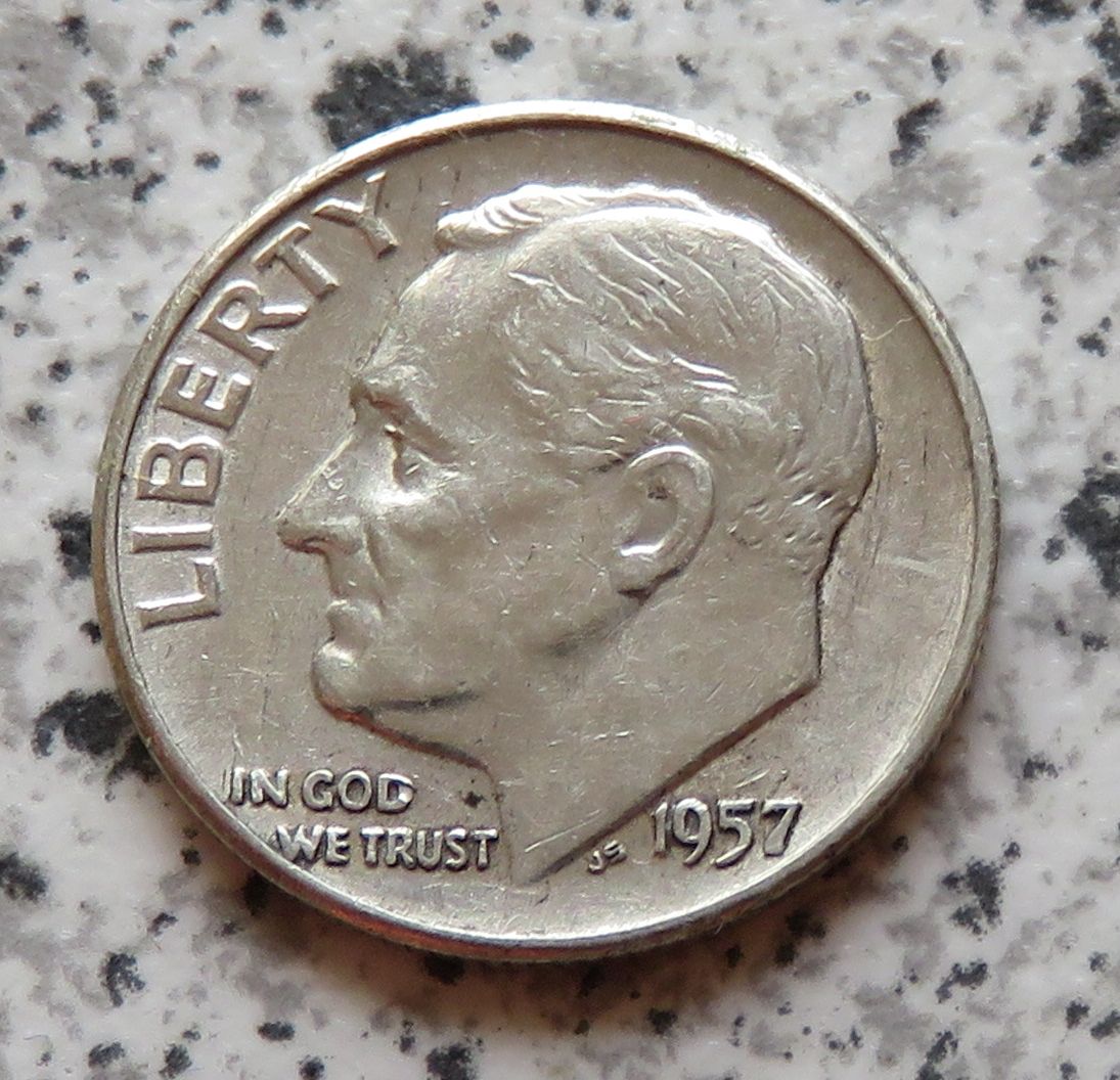  USA 1 Dime 1957 / USA 10 Cents 1957   