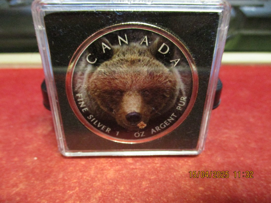  5 Dollars Kanada 2019 Farbmünze Silber 9999er 1 Oz siehe Foto - 1101053   