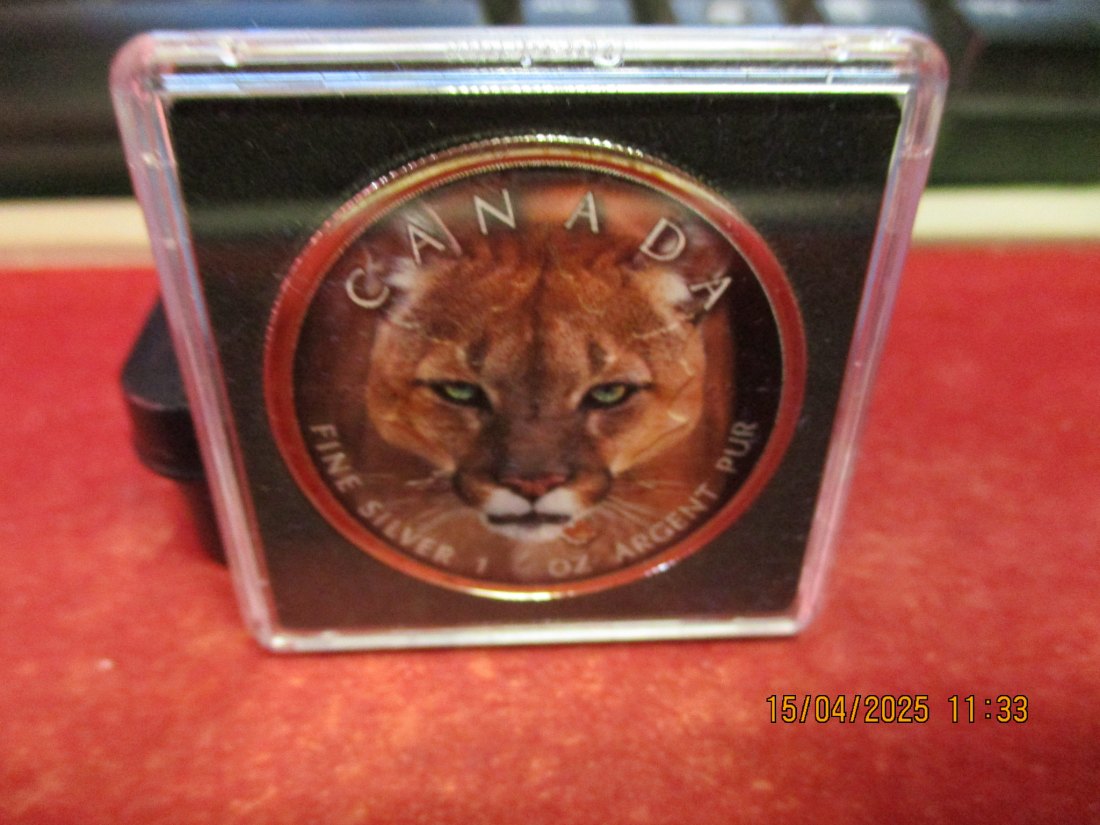  5 Dollars Kanada 2019 Farbmünze Silber 9999er 1 Oz siehe Foto - 1101053   