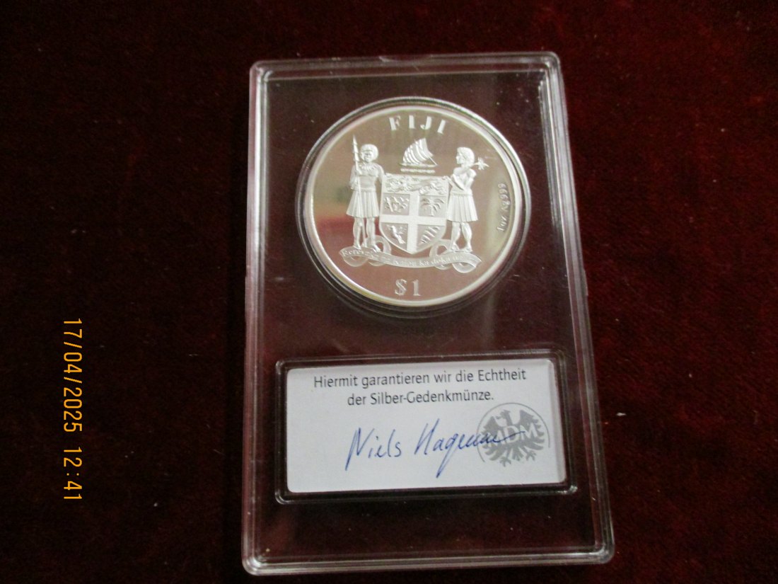  1 Dollar Fidschi 2019 - 999er Silber - Gewicht: 31,1 Gramm /1101087 - C1   