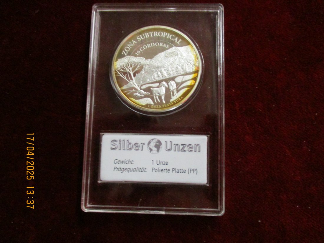  Nicaragua 2018 - 999er Silber - Gewicht: 31,1 Gramm /1101087 - C2   