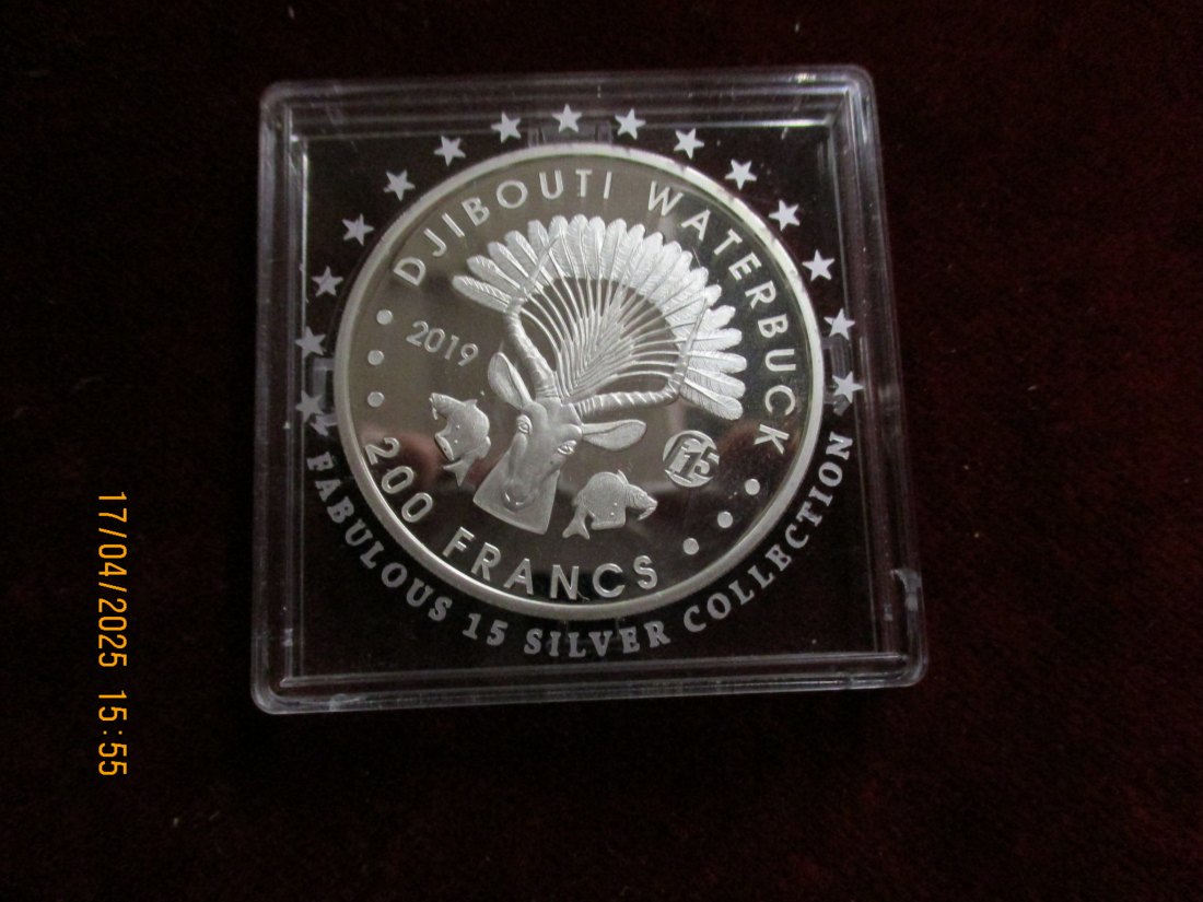  200 Francs Djibouti 2019 - 999er Silber 31,1 Gramm /1101087 - T3   