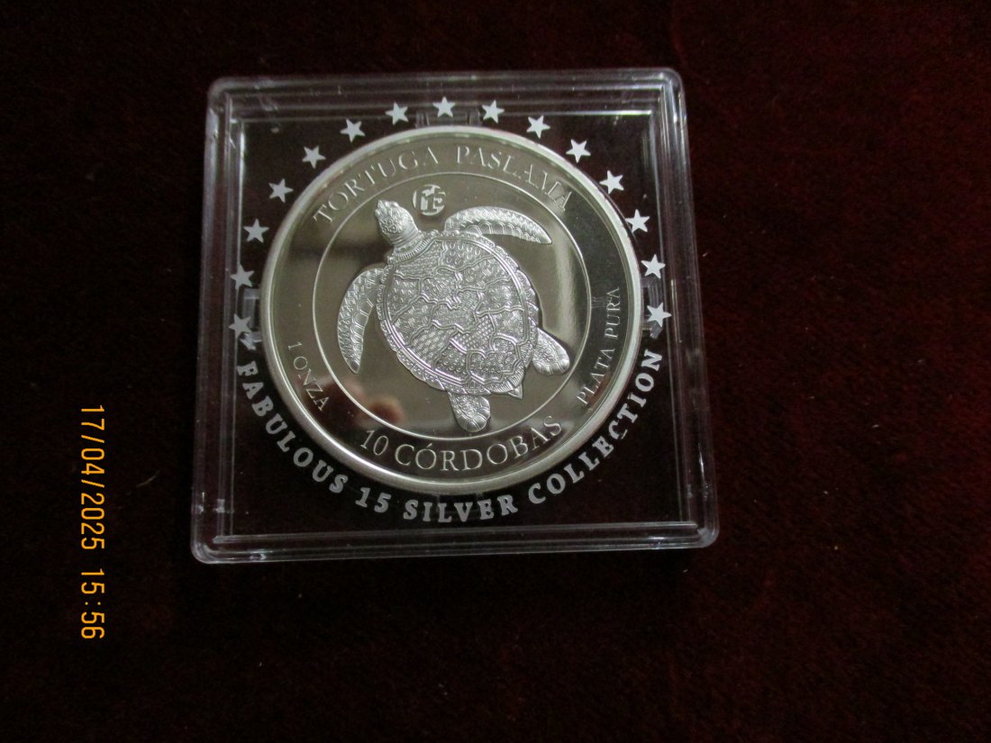  10 Cordobas Nicaragua 2019 - 999er Silber 31,1 Gramm /1101087 - T4   