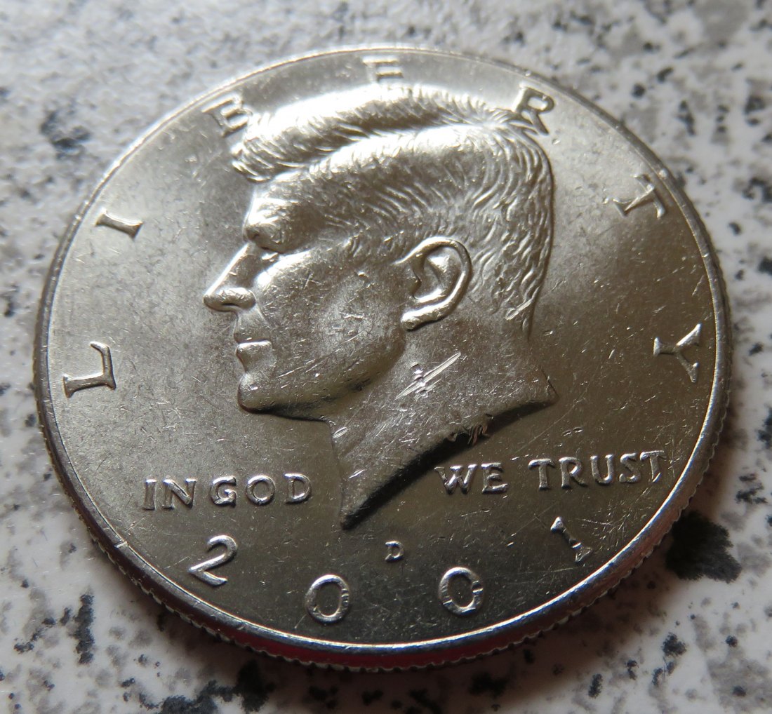  USA 1/2 Dollar 2001 D / Kennedy half Dollar 2001 D   