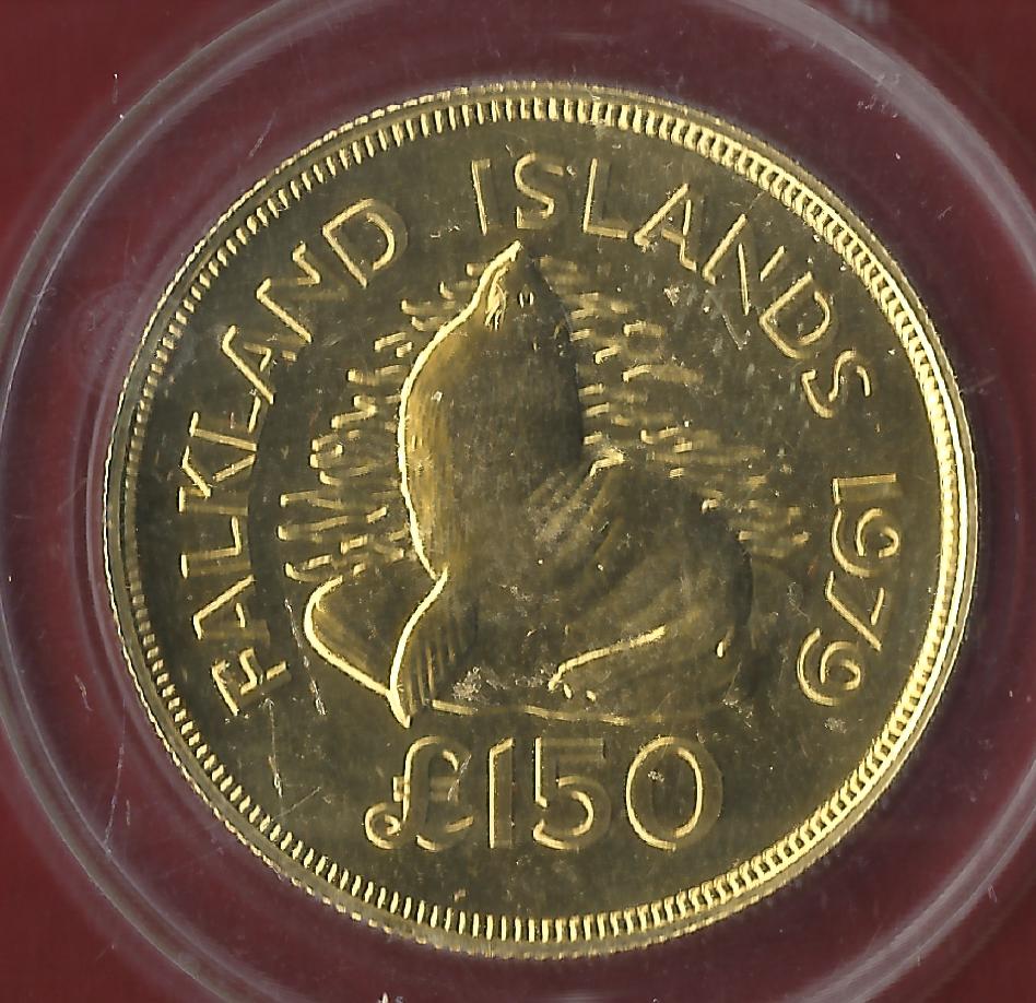  Falkland Islands 150 Pound 1979 488 Stück RR Münzenankauf Koblenz Frank Maurer AJ910   