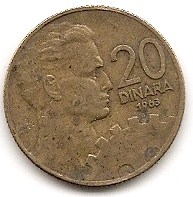  Jugoslawien 20 Dinar 1963 #153   