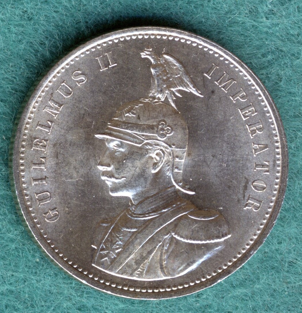  Deutsch-Ostafrika, Wilhelm II. (1888-1918), 1 Rupie 1899, Erhaltung !   