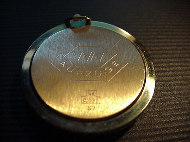  Priosa Herren-Taschen- Uhr 14 Karat 585 Gold   
