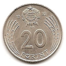  Ungarn 20 Forint 1983 #38   