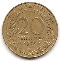  Frankreich 20 Centimes 1978 #227   