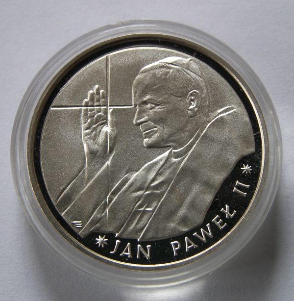  POLEN 10.000 Zloty 1988 Silber Polierte Platte PP !! Papst !! SELTEN !!   