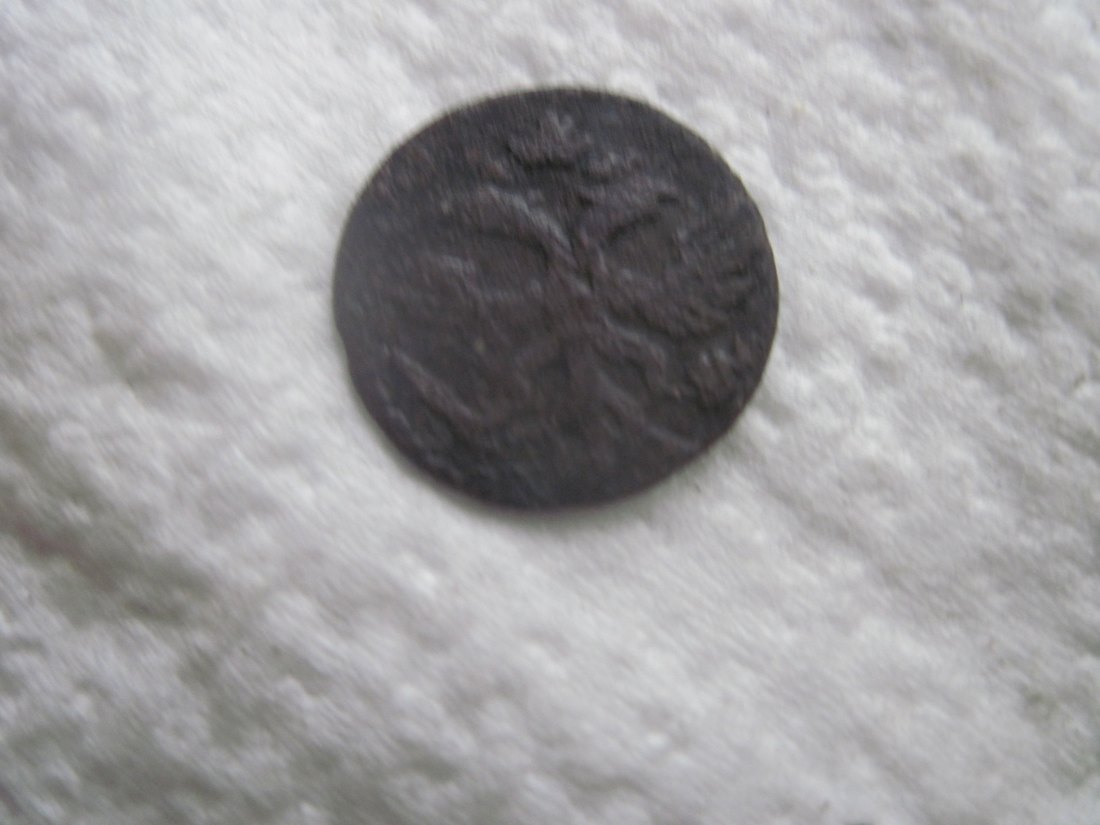  Russland VERY RARE 1/4 kopeck ( polushka) tsar Peter I GREAT 1720 year ВРП letters nice condition   