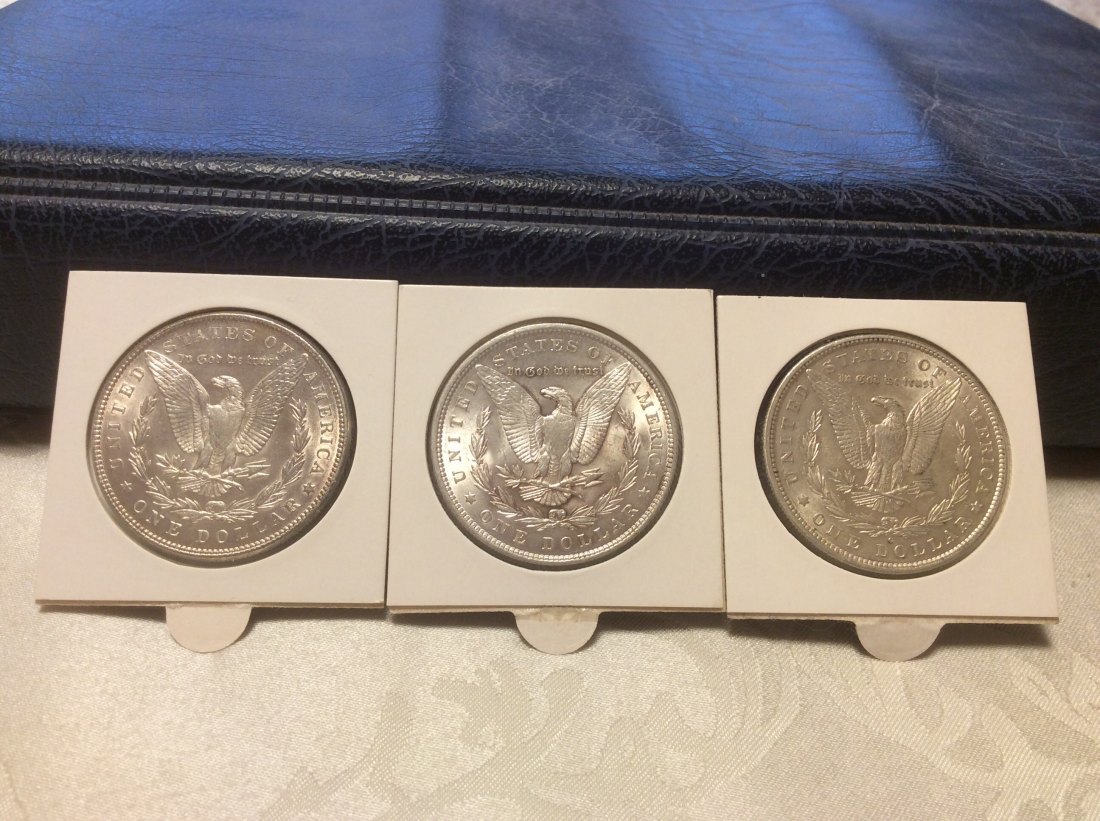  USA Lot Morgan Dollar 1887, 1888,  1888 O in sehr guter Erhaltung   