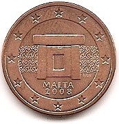  Malta 5 Eurocent 2008 #123   