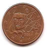  Frankreich 5 Eurocent 2007 #213   