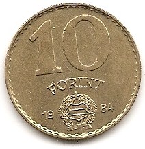  Ungarn 10 Forint 1984 #203   