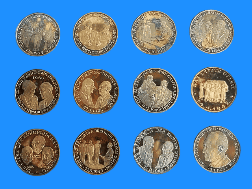  300g Feinsilber Medaillen & 24 Karat Vergoldung   