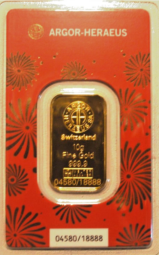  -kirofa - Schweiz - Baren Gold 10 g.9999 - YEAR OF THE HORSE 2026 .ARGOR-HERAEUS. LTD EDITION.   