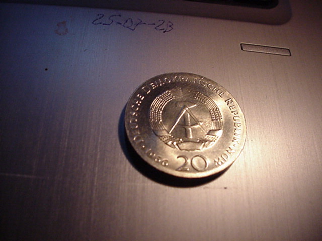  DDR 20 Mark Zum 250.Todestag v.Gottfried Wilhelm Leibnitz 1966   