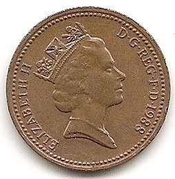  Großbritannien 1 Penny 1988 #177   